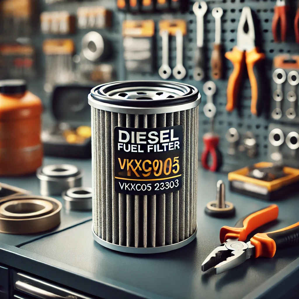 Diesel fuel filter on shop counter display