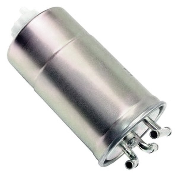 Silver cylindrical fuel filter