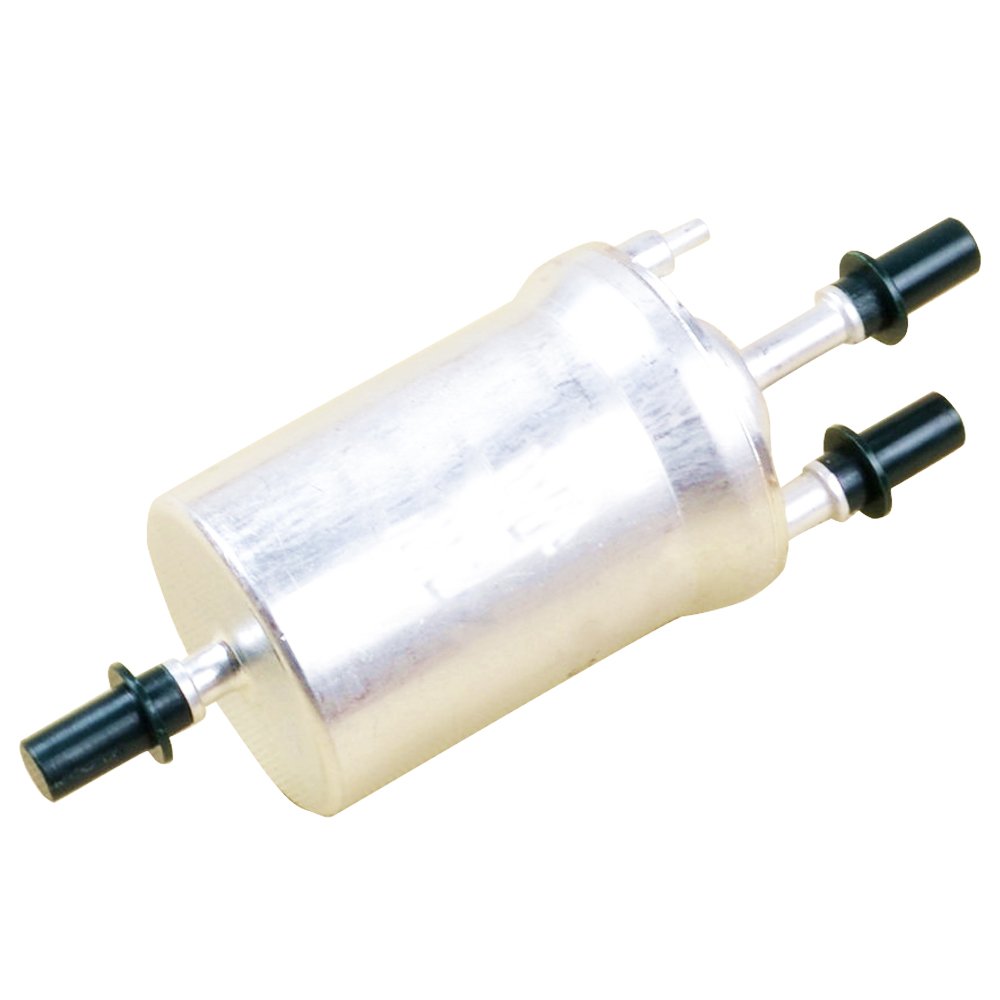 Silver fuel filter with two outlets