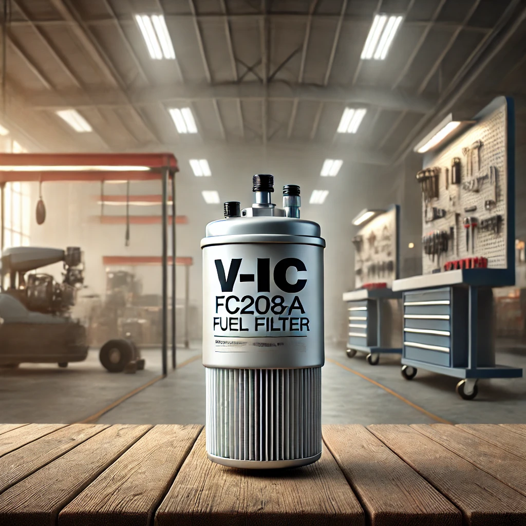 V-IC FC208A fuel filter in industrial backdrop