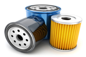 Three oil filters image